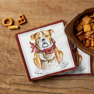 Boston International MAROON BULLDOG HOMETOWN PRIDE COCKTAIL NAPKINS