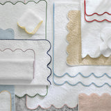 Matouk CAIRO SCALLOP PIPING WASH CLOTH