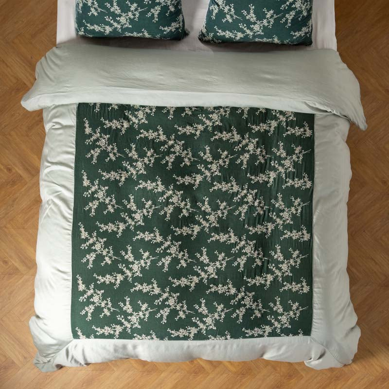 Bella Notte Linens LYNETTE LUXE DUVET COVER Eucalyptus