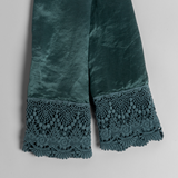 Bella Notte Linens PALOMA PILLOWCASE WITH COTTON LACE TRIM