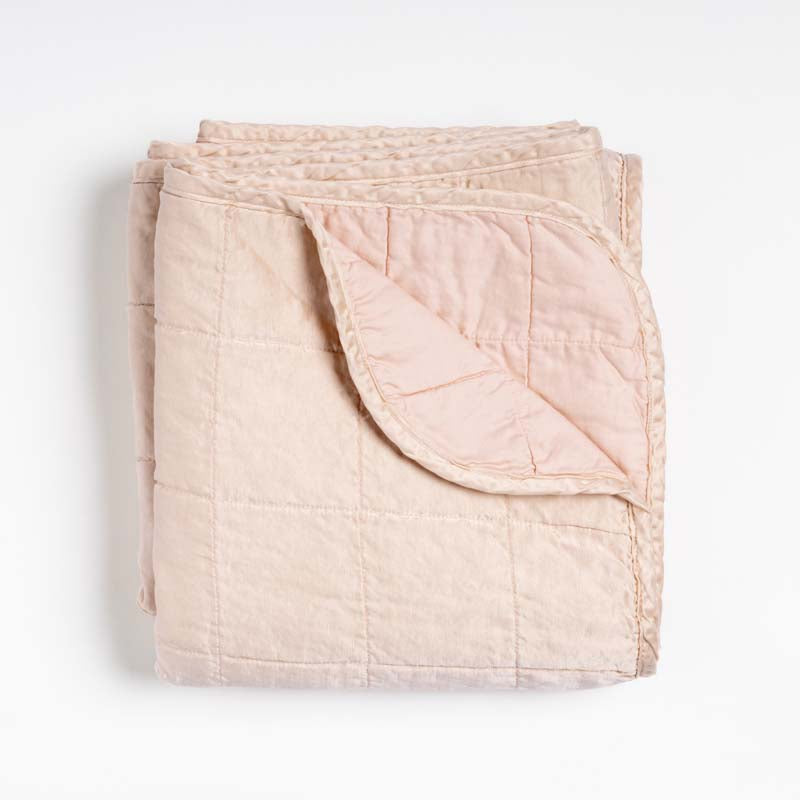 Bella Notte Linens SEL THROW BLANKET Pearl