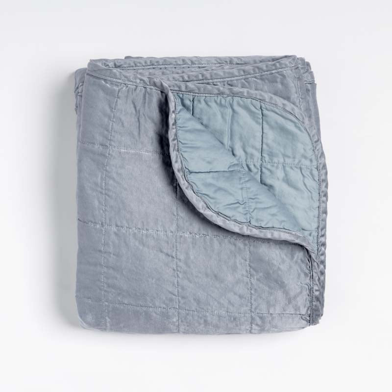 Bella Notte Linens SEL THROW BLANKET Tahoe Blue