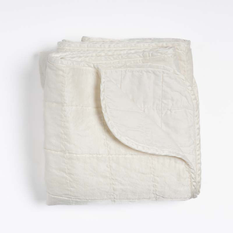 Bella Notte Linens SEL THROW BLANKET Winter White