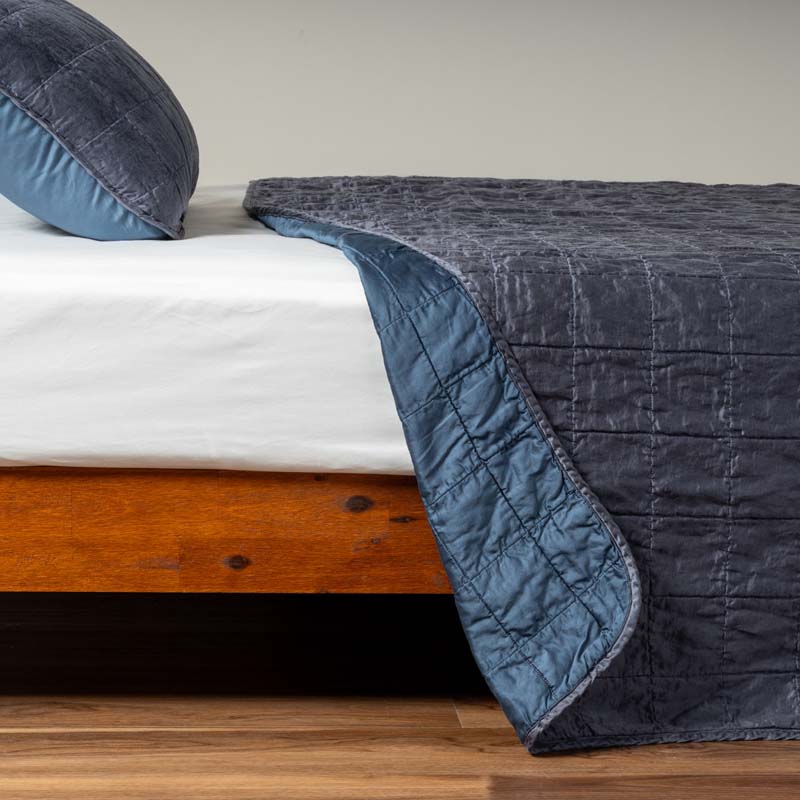Bella Notte Linens SEL COVERLET Midnight
