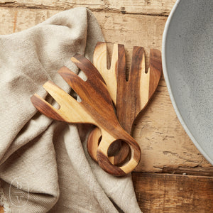 Bloomingville ACACIA WOOD SALAD SERVER SET