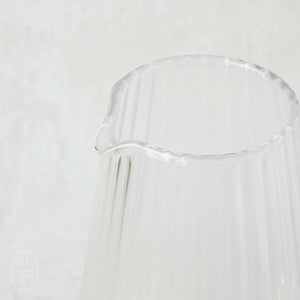 Bloomingville RIBBED GLASS PITCHER