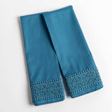 Bella Notte Linens BRIA PILLOWCASE WITH NOVOLA LACE Cenote