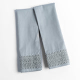 Bella Notte Linens BRIA PILLOWCASE WITH NOVOLA LACE Mineral
