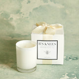 B's Knees Fragrance Co. B's Knees 1 Wick White Glass Candle White Earl Grey