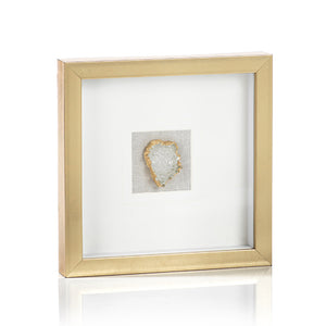 Zodax GOLD FRAMED CRYSTAL WALL ART 12 x 12