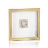 Zodax GOLD FRAMED CRYSTAL WALL ART 12 x 12