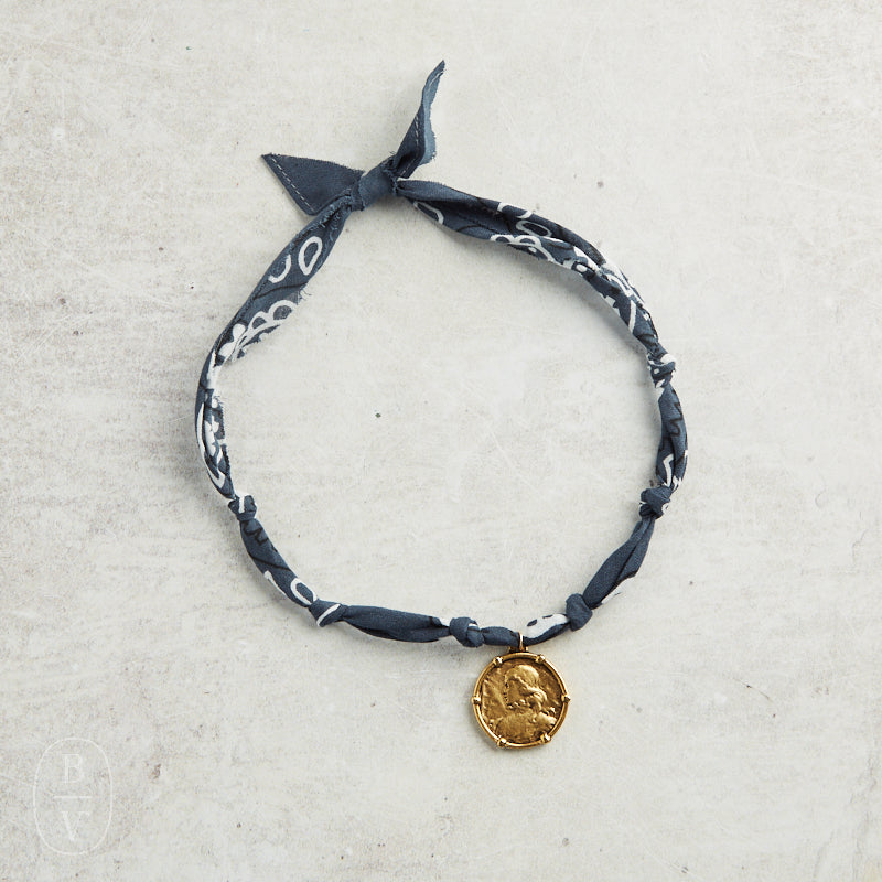 CV Designs BANDANA SINGLE CHARM NECKLACE