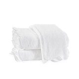 Matouk CAIRO SCALLOP PIPING WASH CLOTH White
