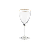 Casafina by Costa Nova SENSA WINE GLASS Clear_Gold Rim