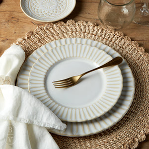 Casafina by Costa Nova CRISTAL SALAD PLATE White