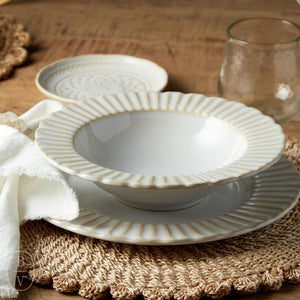 Casafina by Costa Nova CRISTAL SOUP PASTA BOWL White