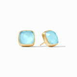 Julie Vos CATALINA STUD EARRINGS Iridescent Capri Blue