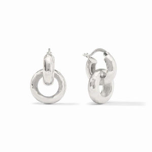 Julie Vos SILVER CATALINA 2 IN 1 EARRING Silver