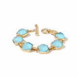 Julie Vos CATALINA STONE BRACELET Iridescent Capri Blue