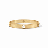 Julie Vos CATALINA STONE BANGLE BRACELET Pearl Small