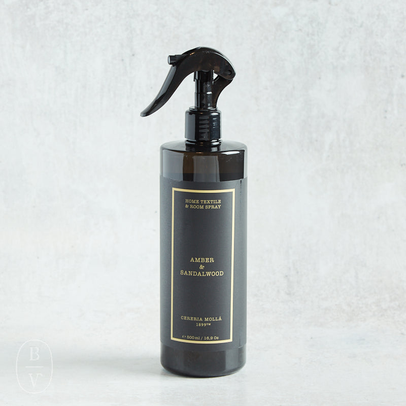 Cereria Molla HOME AND TEXTILE SPRAY Amber & Sandalwood 16.9 fl oz