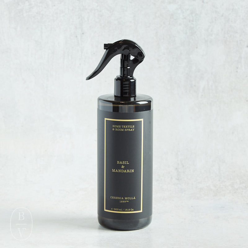 Cereria Molla HOME AND TEXTILE SPRAY Basil & Mandarin 16.9 fl oz