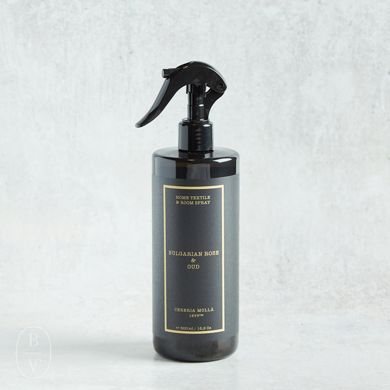 Cereria Molla HOME AND TEXTILE SPRAY Bulgarian Rose & Oud 16.9 fl oz