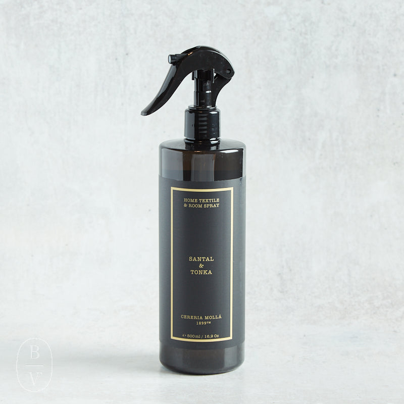 Cereria Molla HOME AND TEXTILE SPRAY Santal & Tonka 16.9 fl oz