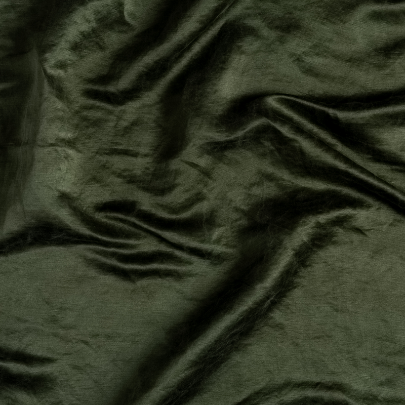 Bella Notte Linens PALOMA PILLOWCASE WITH COTTON LACE TRIM Juniper