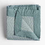 Bella Notte Linens CIRILLO THROW BLANKET Eucalyptus