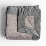 Bella Notte Linens CIRILLO THROW BLANKET Fog