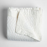 Bella Notte Linens CIRILLO THROW BLANKET Winter White