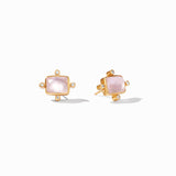 Julie Vos CLARA STUD EARRINGS Iridescent Rose