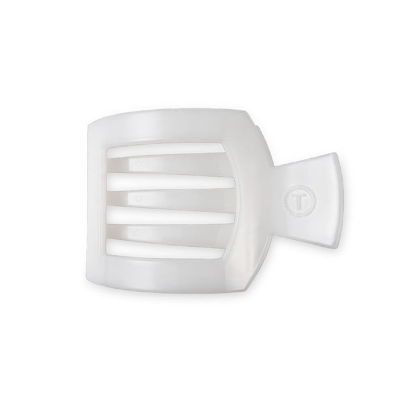 Teleties FLAT SQUARE CLIP Coconut White