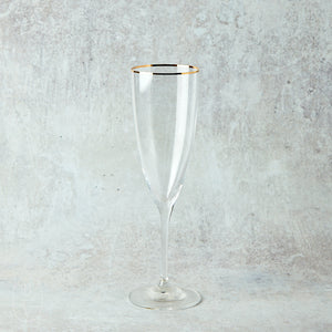 Casafina by Costa Nova SENSA FLUTE Clear_Gold Rim