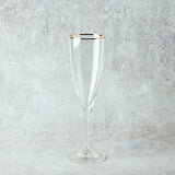 Casafina by Costa Nova SENSA FLUTE Clear_Gold Rim