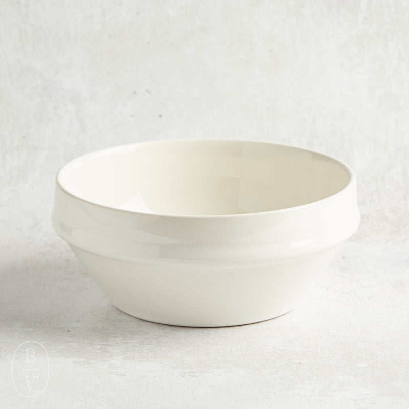 Creative Co-op ANTIQUE WHITE STONEWARE BOWL