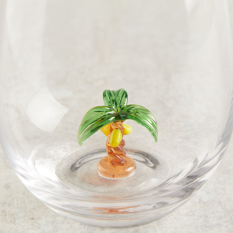 Creative Co-op STEMLESS WINE GLASS WITH FIGURE
