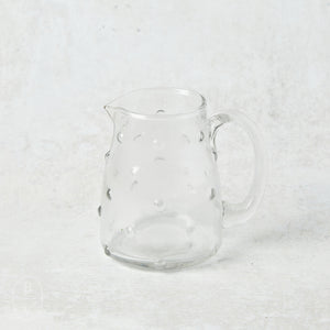 Creative Co-op RECYCLED GLASS HOBNAIL CREAMER Clear