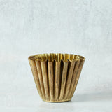 Creative Co-op FLUTED METAL PLANTER Brass 6
