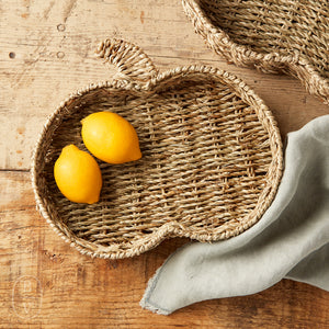 Creative Co-op PUMPKIN SHAPED SEAGRASS TRAY