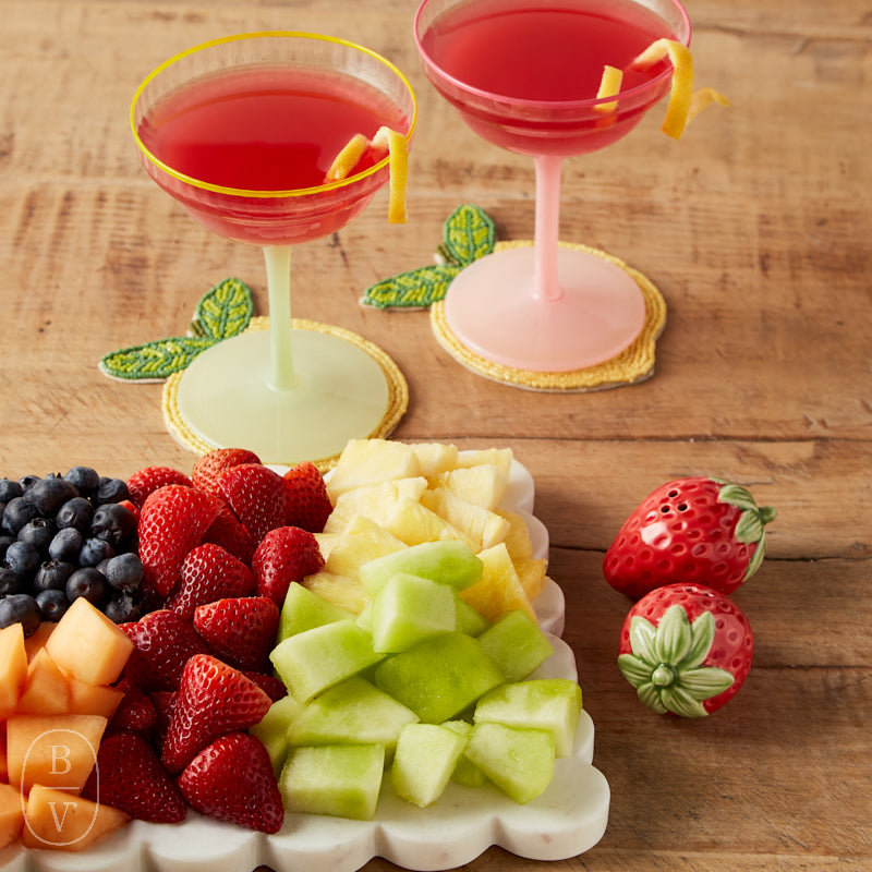 Creative Co-op STRAWBERRY SHAPED SALT AND PEPPER SET
