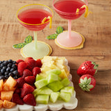 Creative Co-op STRAWBERRY SHAPED SALT AND PEPPER SET