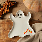 Creative Co-op STONEWARE GHOST PLATE