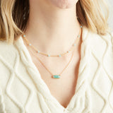 Elyssa Bass Designs RECTANGLE BAR NECKLACE