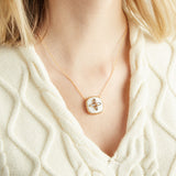 Elyssa Bass Designs MARQUIS DETAIL SQUARE NECKLACE