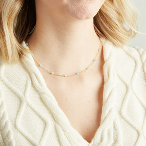 Elyssa Bass Designs SMALL BEADED NECKLACE