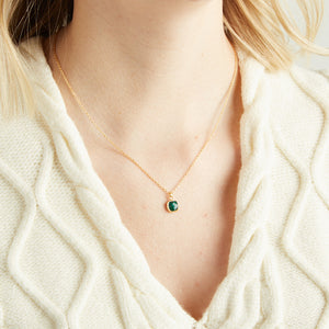 Elyssa Bass Designs TINY SQUARE NECKLACE