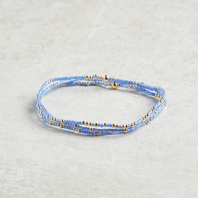 eNewton Design EXTENDS HOPE UNWRITTEN BRACELET SPRING 7.25" Bright Blue