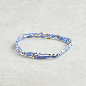 eNewton Design EXTENDS HOPE UNWRITTEN BRACELET SPRING 7.25" Bright Blue